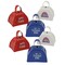 2 3/4" x 2 1/2" Patriotic Red, White & Blue Cowbell Noisemakers 12 Pieces